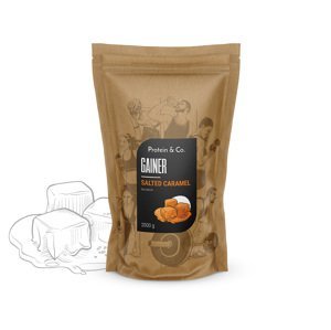 Protein&Co. Gainer 2kg PRÍCHUŤ: Salted caramel