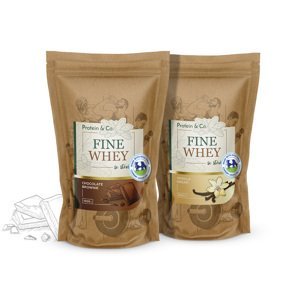 Protein&Co. FINE WHEY – přírodní protein slazený stévií 2 000 g Zvoľ príchuť: Pistachio dessert, PRÍCHUŤ: Chocolate brownie