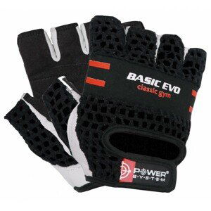 Fitness rukavice BASIC EVO (POWER SYSTEM) Veľkosť: M, Barva: Červená
