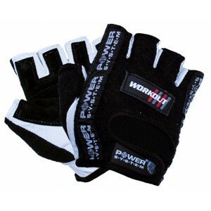Fitness rukavice WORKOUT (POWER SYSTEM) Veľkosť: M, Barva: čierna