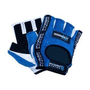 Fitness rukavice WORKOUT (POWER SYSTEM) Veľkosť: L, Barva: Modrá