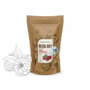 Protein&Co. Natural Whey 1 kg Váha: 500 g, PRÍCHUŤ: Dried strawberries