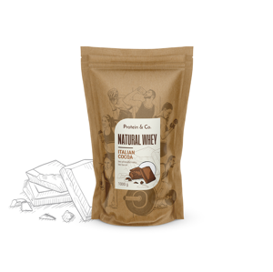 Protein&Co. Natural Whey 1 kg Váha: 1 000 g, PRÍCHUŤ: Italian cocoa