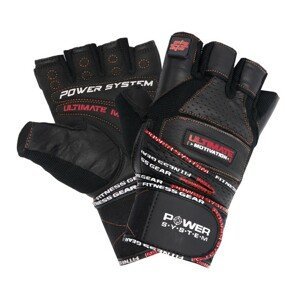 POWER SYSTEM Fitness rukavice ULTIMATE MOTIVATION Veľkosť: M, Barva: Červená