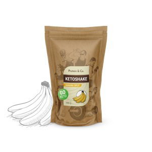 Protein&Co. Ketoshake – proteínový diétny koktail Príchut´: Banana split, Množstvo: 500g