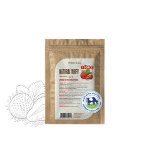 Protein & Co. NATURAL WHEY – 30 g PRÍCHUŤ: Dried strawberries