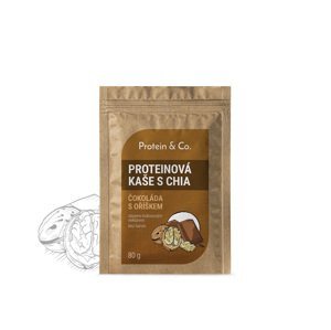 Protein&co. Proteínová kaša s chia 80 g PRÍCHUŤ: Čokoláda s vlašským orechom