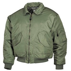 Bunda MFH® Flight Jacket CWU “Bomber“ – Olive Green  (Farba: Olive Green , Veľkosť: M)