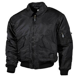 Bunda MFH® Flight Jacket CWU “Bomber“ – Čierna (Farba: Čierna, Veľkosť: L)