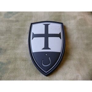 Nášivka JTG® Crusader Shield - blackops (Farba: Čierna)