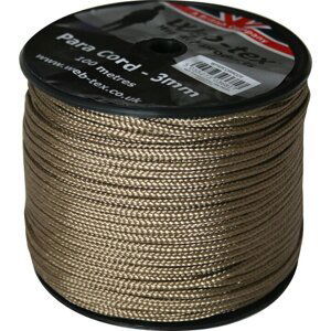 Para Cord Web-tex® 3 mm, 100 metrů - coyote (Farba: Coyote)