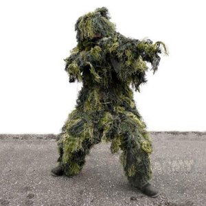 Maskovacia súprava “Hejkal“ Ghillie Suit 4-dielna ANTI FIRE Mil-Tec® - woodland (Farba: US woodland, Veľkosť: M - L)