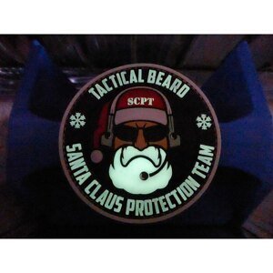 Nášivka Tactical Beard Santa Claus Protection Team JTG®  - G.I.D. (Farba: Luminiscenční)