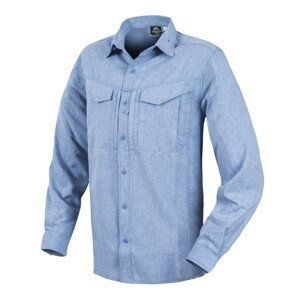 Košeľa s dlhým rukávom Helikon-Tex® Defender Mk2 Gentleman - Melange ligt Blue (Farba: Melange Light Blue, Veľkosť: 3XL)