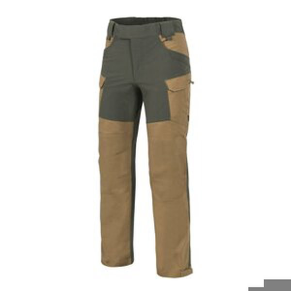 Nohavice Helikon Hybrid Outback Pants® – Coyote / Taiga Green (Farba: Coyote / Taiga Green, Veľkosť: L)