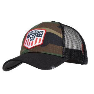 Šiltovka Era Trucker US Flag PENTAGON® - US woodland (Farba: US woodland)