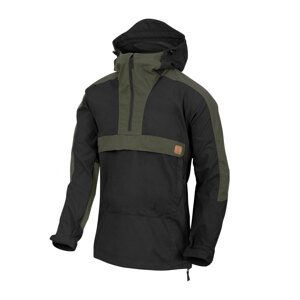 Bunda Woodsman Anorak® Helikon-Tex® - dvojfarebná černá / Taiga Green (Farba: Čierna / Taiga Green, Veľkosť: XXL)