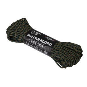 Padáková šnúra Paracord 550 (100 ft) ARM® – US woodland (Farba: US woodland)