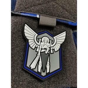 Nášivka Archangel Saint Michael shield JTG® – Modrá (Farba: Modrá)