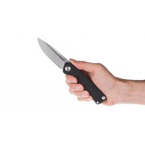 Zatvárací nôž Z200 G10 Liner Lock ANV® - farba rukoväte: čierna, sivá čepeľ - Stone wash (Farba: Čierna, Varianta: ŠEDÁ ČEPEĽ - STONE WASH)