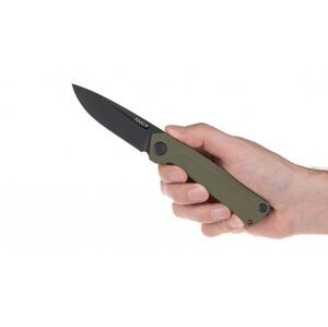 Zatvárací nôž Z200 G10 Liner Lock ANV® - farba rukoväte: Olive Green, DLC čierna čepeľ (Farba: Olive Green , Varianta: DLC ČIERNA ČEPEĽ)