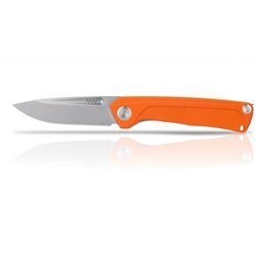 Zatvárací nôž Z200 G10 Liner Lock ANV® - farba rukoväte: oranžová, sivá čepeľ - Stone wash (Farba: Oranžová, Varianta: ŠEDÁ ČEPEĽ - STONE WASH)