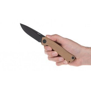 Zatvárací nôž Z200 G10 Liner Lock ANV® - farba rukoväte: piesková, DLC čierna čepeľ (Farba: Piesková, Varianta: DLC ČIERNA ČEPEĽ)