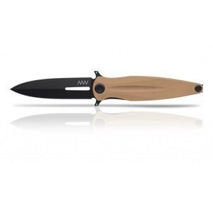 Zatvárací nôž Z400 G10 Liner Lock ANV® - farba rukoväte: piesková, DLC čierna čepeľ (Farba: Piesková, Varianta: DLC ČIERNA ČEPEĽ)
