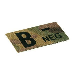 Nášivka krvná skupina IR Clawgear® – B -, Multicam® (Farba: Multicam®, Varianta: B -)