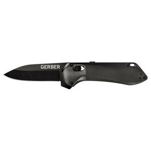 Zatvárací nôž Highbrow Compact Gerber® – Čierna, Čierna (Farba: Čierna, Varianta: Čierna)