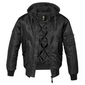 Zimná bunda MA1 Sweat Hooded Brandit® – Čierna (Farba: Čierna, Veľkosť: 3XL)