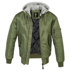 Zimná bunda MA1 Sweat Hooded Brandit® – Olive Green  (Farba: Olive Green , Veľkosť: 3XL)