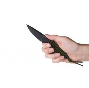 Nůž s pevnou čepelí ANV® P100 – Olive Drab, DLC (Farba: Olive Drab, Varianta: Čierna čepeľ - DLC)