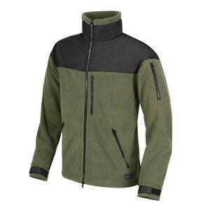 Fleecová mikina Classic Army Helikon-Tex® - čierno-zelená-olív (Farba: Olive Green / čierna, Veľkosť: S)