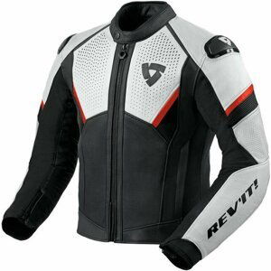 Rev'it! Jacket Matador Black/Neon Red 56 Kožená bunda