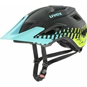 UVEX Access Black Aqua Lime Matt 52-57 Prilba na bicykel