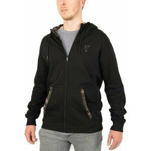 Fox Fishing Mikina Lightweight Zip Hoody Black/Camo Print 2XL