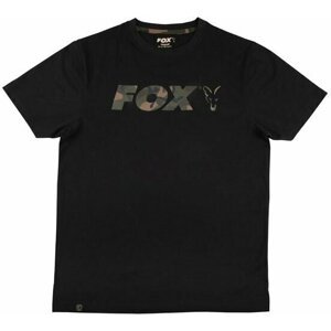 Fox Fishing Tričko Logo T-Shirt Black/Camo M