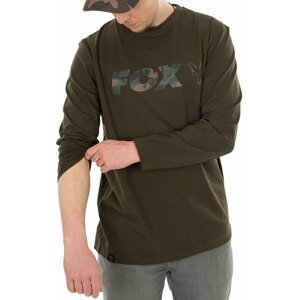 Fox Fishing Tričko Raglan Long Sleeve Shirt Khaki/Camo Khaki/Camo L