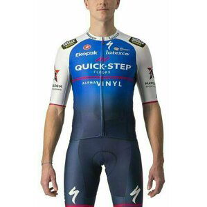 Castelli Quick-Step Alpha Vinyl 2022 Aero Race 6.1 Jersey Belgian Blue/White XL