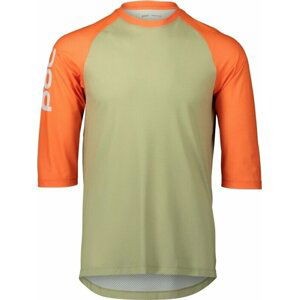 POC MTB Pure 3/4 Jersey Prehnite Green/Zink Orange S