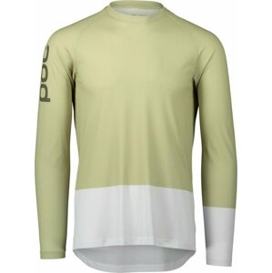 POC MTB Pure LS Jersey Prehnite Green/Hydrogen White L