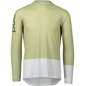 POC MTB Pure LS Jersey Prehnite Green/Hydrogen White M