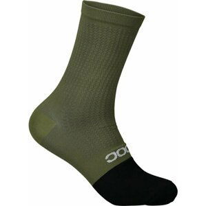 POC Flair Sock Mid Epidote Green/Uranium Black L Cyklo ponožky