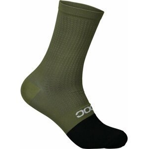POC Flair Sock Mid Epidote Green/Uranium Black M Cyklo ponožky