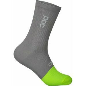 POC Flair Sock Mid Granite Grey/Lemon Calcite L