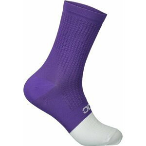 POC Flair Sock Mid Sapphire Purple/Hydrogen White L