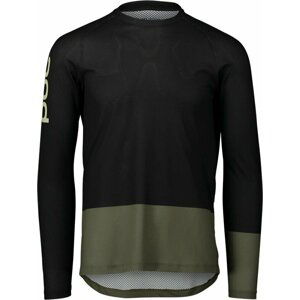 POC MTB Pure LS Jersey Uranium Black/Epidote Green XL