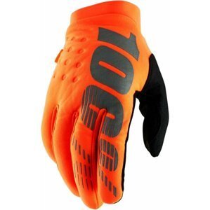 100% Brisker Gloves 2021 Fluo Orange/Black M