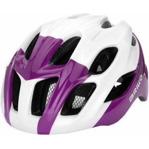 Briko Teke Shiny White/Plum M Prilba na bicykel